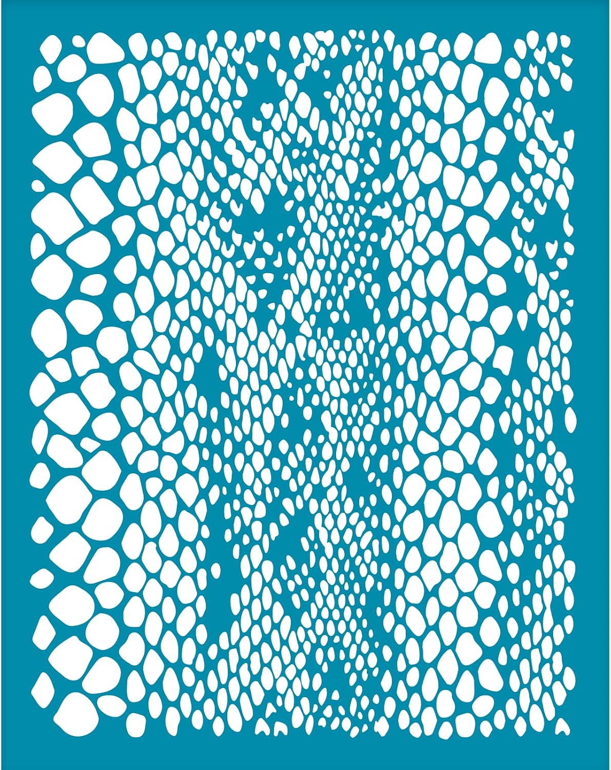OLYCRAFT 4x5Inch Snakeskin Silk Screen Stencil for Polymer Clay Snake Print Animal Print Mesh Transfer for Polymer Clay Earrings Jewelry Making
