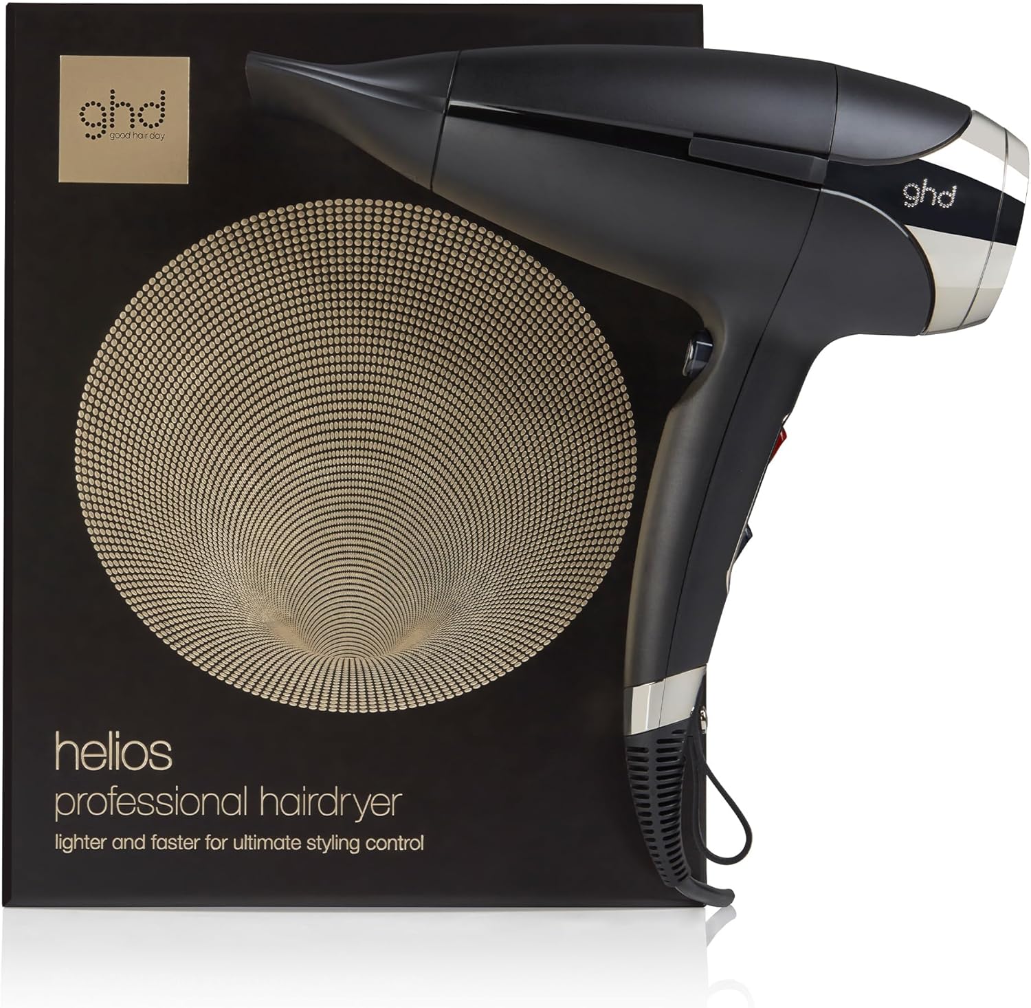 ghd Helios Professional Hair Dryer - Lightweight, Fast Styling, Ultimate Styling Control - for All Hair Types (UK Plug)