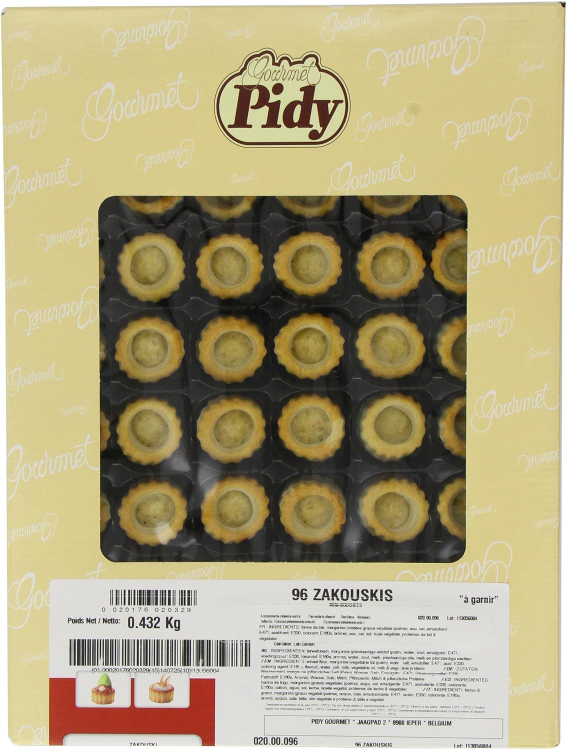 Pidy Zakouski Mini Round Vol Au Vent Cases - 96 Portions