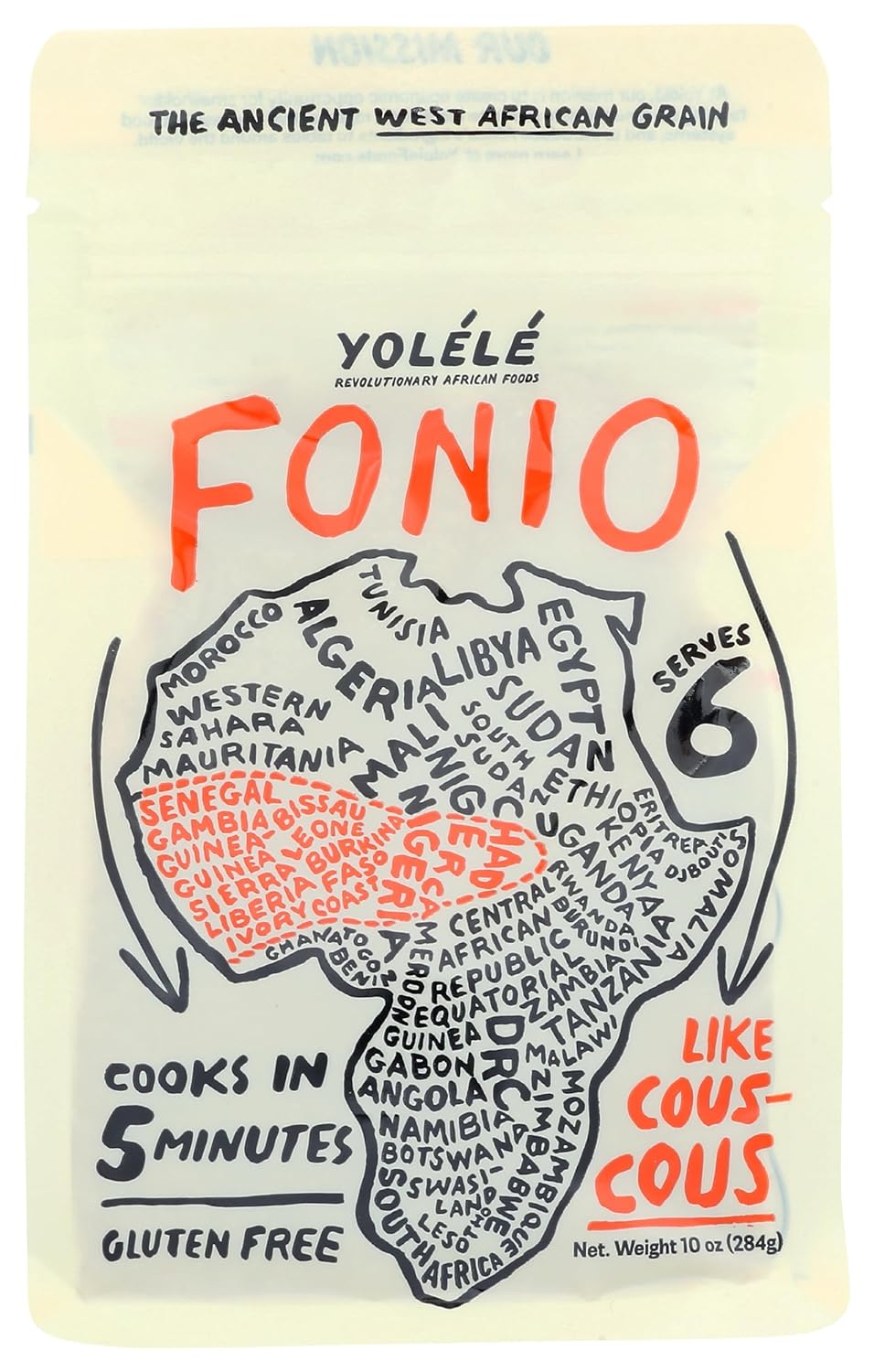 YOLELE Fonio Grain, 10 OZ