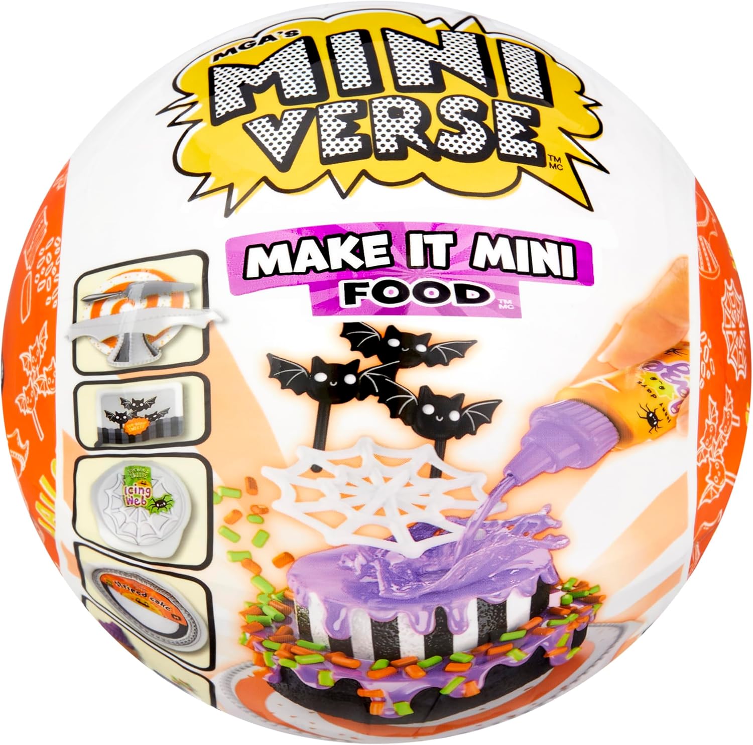 MGA's Miniverse Make It Mini Food Spooky Treats Series 2 Mini Collectibles - Seasonal, Beetlejuice Beetlejuice Blind Pack, DIY, Resin Play, Replica Food, NOT Edible, Collectors, 8+