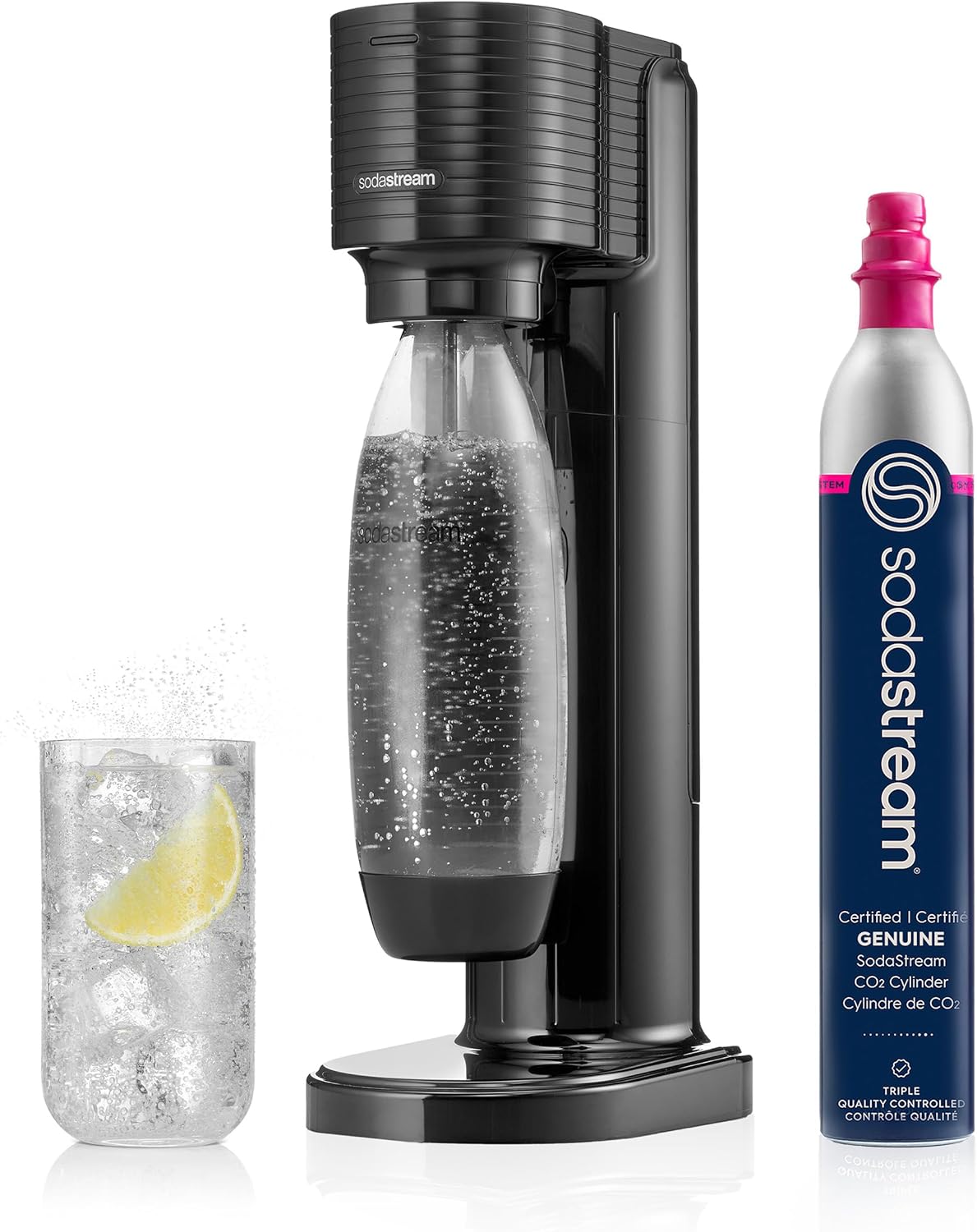 SodaStream Gaia Sparkling Water Maker, Black