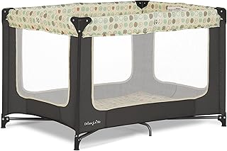 Zodiak Portable Playard in Grey, Lightweight, Packable and Easy Setup Baby Playard, Breathable Mesh Sides and Soft Fabric - Comes with a Removable Padded Mat