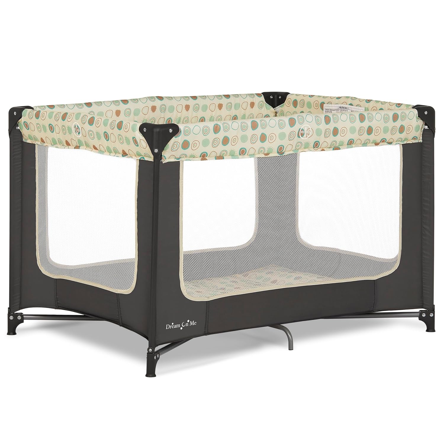 Zodiak Portable Playard in Grey, Lightweight, Packable and Easy Setup Baby Playard, Breathable Mesh Sides and Soft Fabric - Comes with a Removable Padded Mat