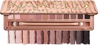 Urban Decay Naked 3, Soft Pink Neutral Eyeshadow Palette, Matte, Pearl, Metallic, Shimmer Finish, 12 Mauve Brown & Nude Eye Shadows, Natural Soft Glam Smokey Eye Makeup, Vegan, Cruelty-free