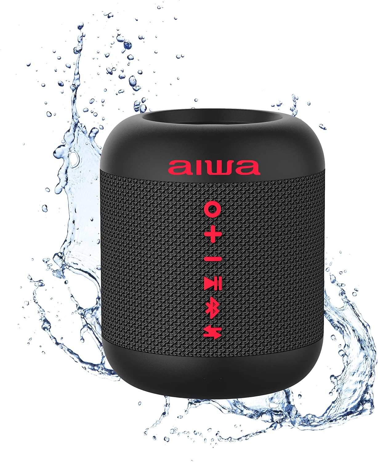 AIWA Exos Go Wireless Waterproof Bluetooth Speaker with 6 Hours of Playback Time, Omnidirectional Sound, True Wireless Pairing, Portable Bluetooth Speaker for Outdoors