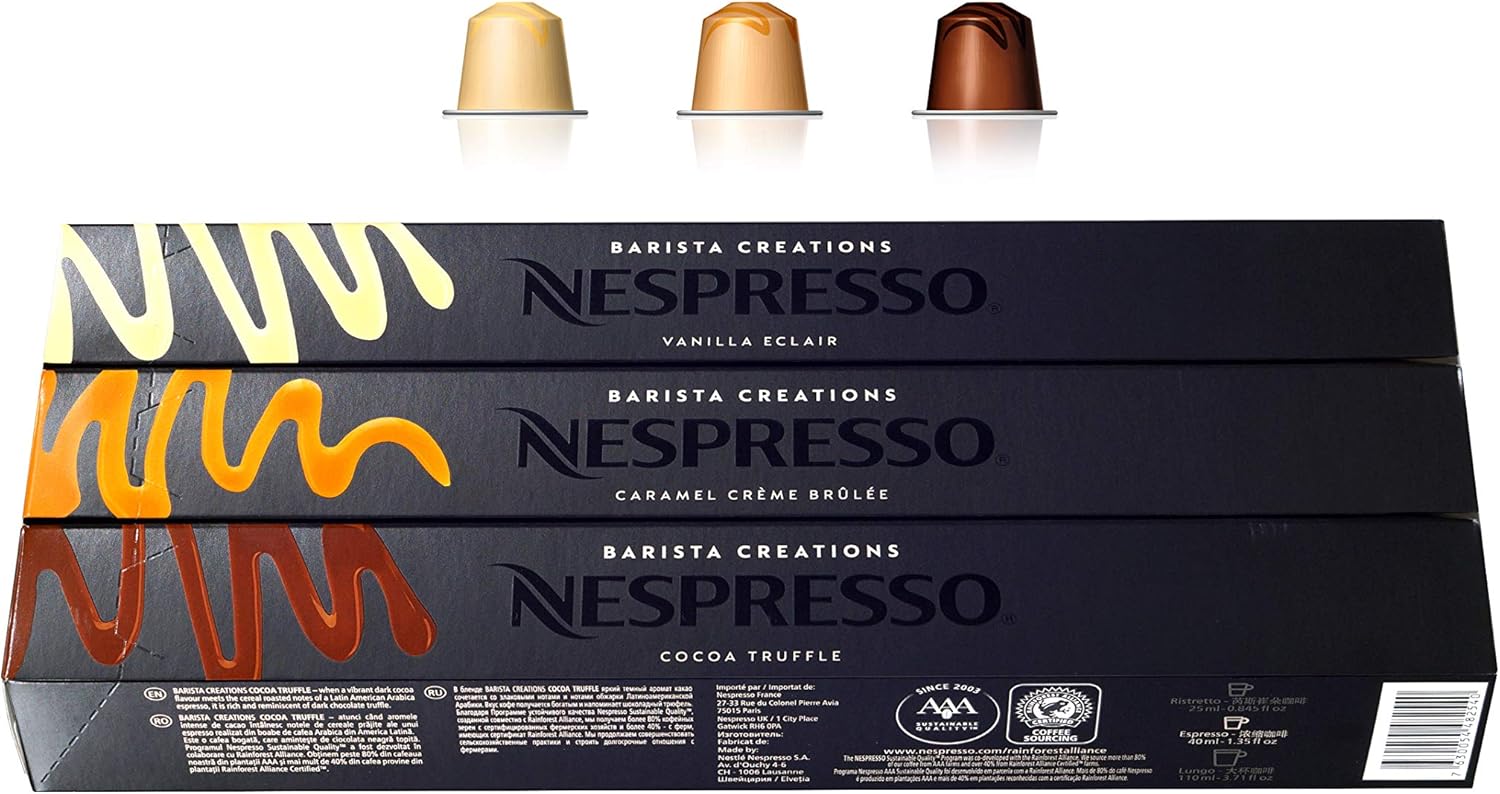Nespresso OriginalLine: Barista Creations Pack, 30 Capsules