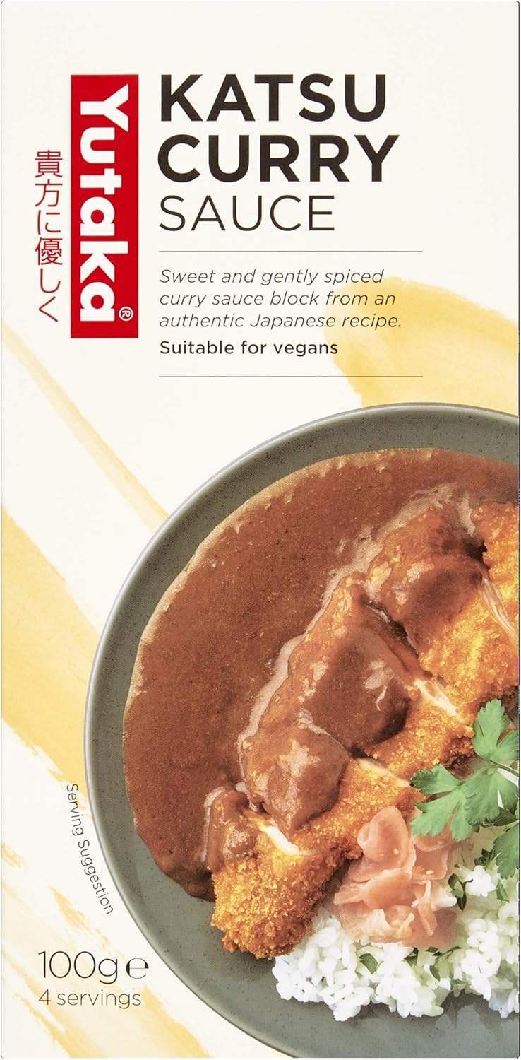 Yutaka Katsu Curry Sauce 100g (Pack of 10) | Authentic Japanese Curry Block | Sweet & Mildly Spiced | Ideal for Katsu, Rice Dishes & Quick Meals | Vegan Friendly