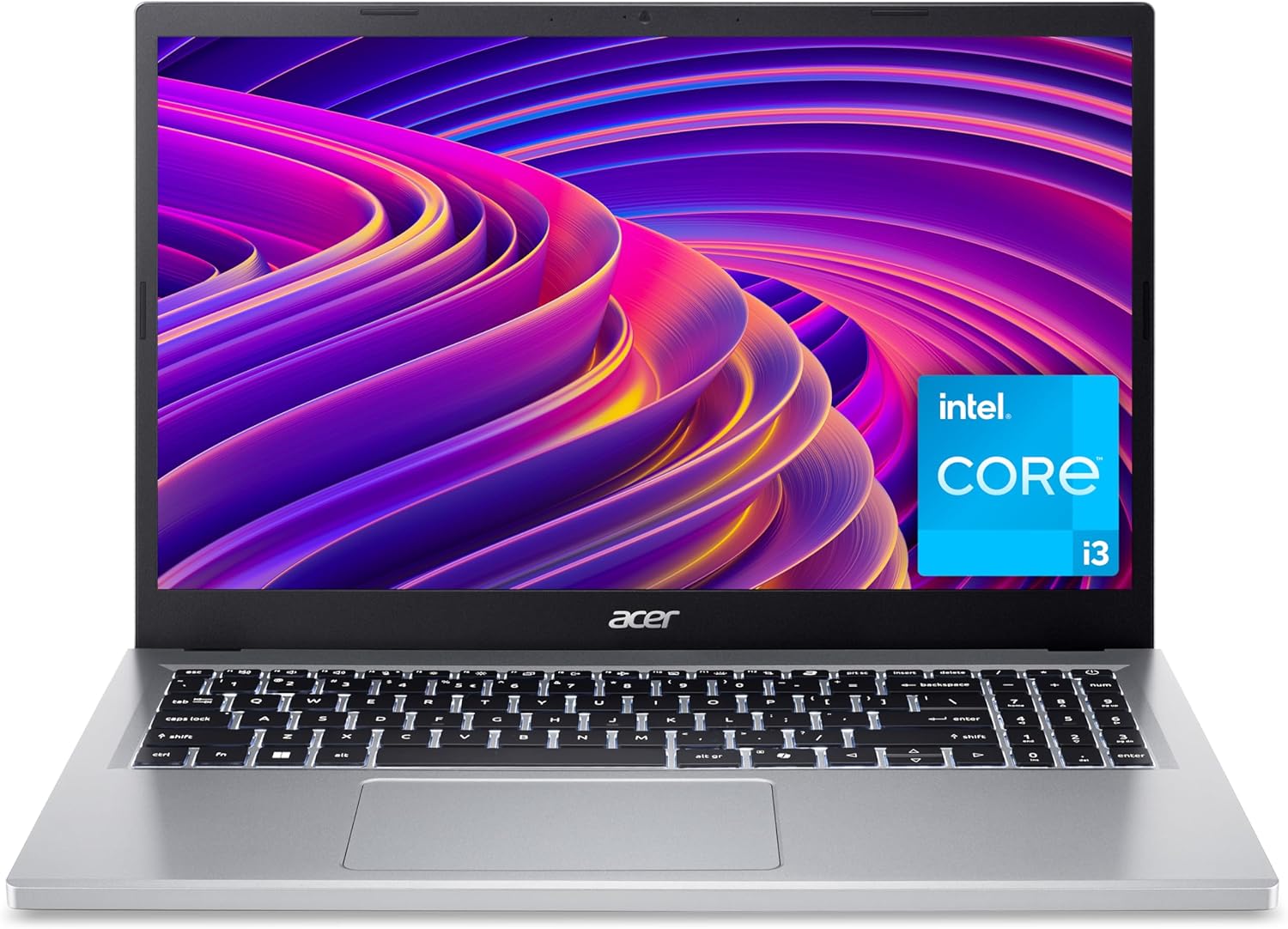 Acer Aspire Go 15 AG15-31P Laptop - Intel Core i3-N305, 8GB, 256GB SSD, Integrated Graphics, 15.6" Full HD, Windows 11, Silver