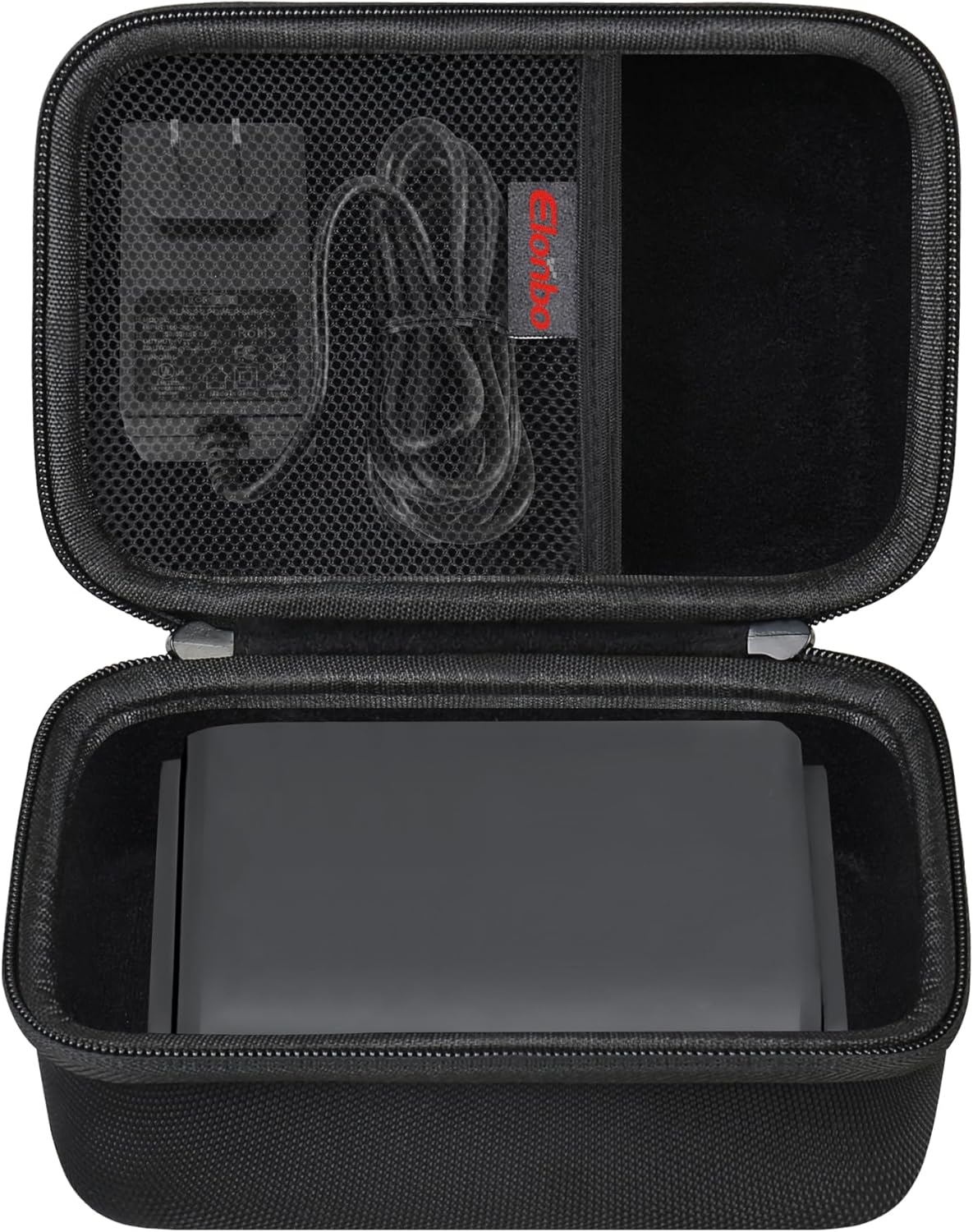 Elonbo 4K Digital Camera Case for VJIANGER/JGIPL/Duluvulu/Zostuic/Oiadek/Lecnippy/NIKICAM/Femivo/VETEK 4K Digital Vlogging Camera and More, Mesh Pocket Fits Cable Batteries SD Card, Black