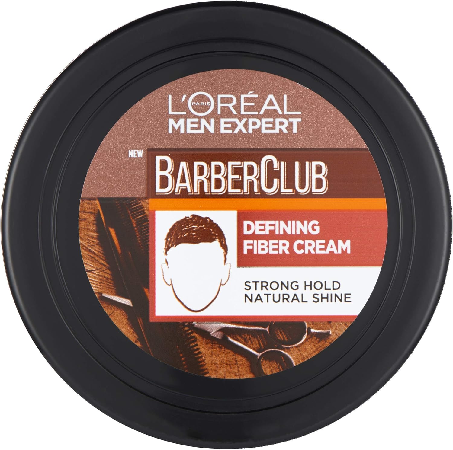 L'Oreal Paris Men Expert Men's Hair Fiber Cream Barber Club Defining Fiber Cream, 75 ml