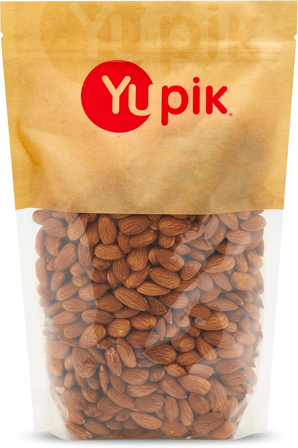 Yupik Raw California Almonds Large 1kg Gluten Free Kosher Vegan Natural Whole Nuts Unsalted Unsalted Unroasted Oil Free Rich in Fiber Nutritious Nuts Healthy Snacks