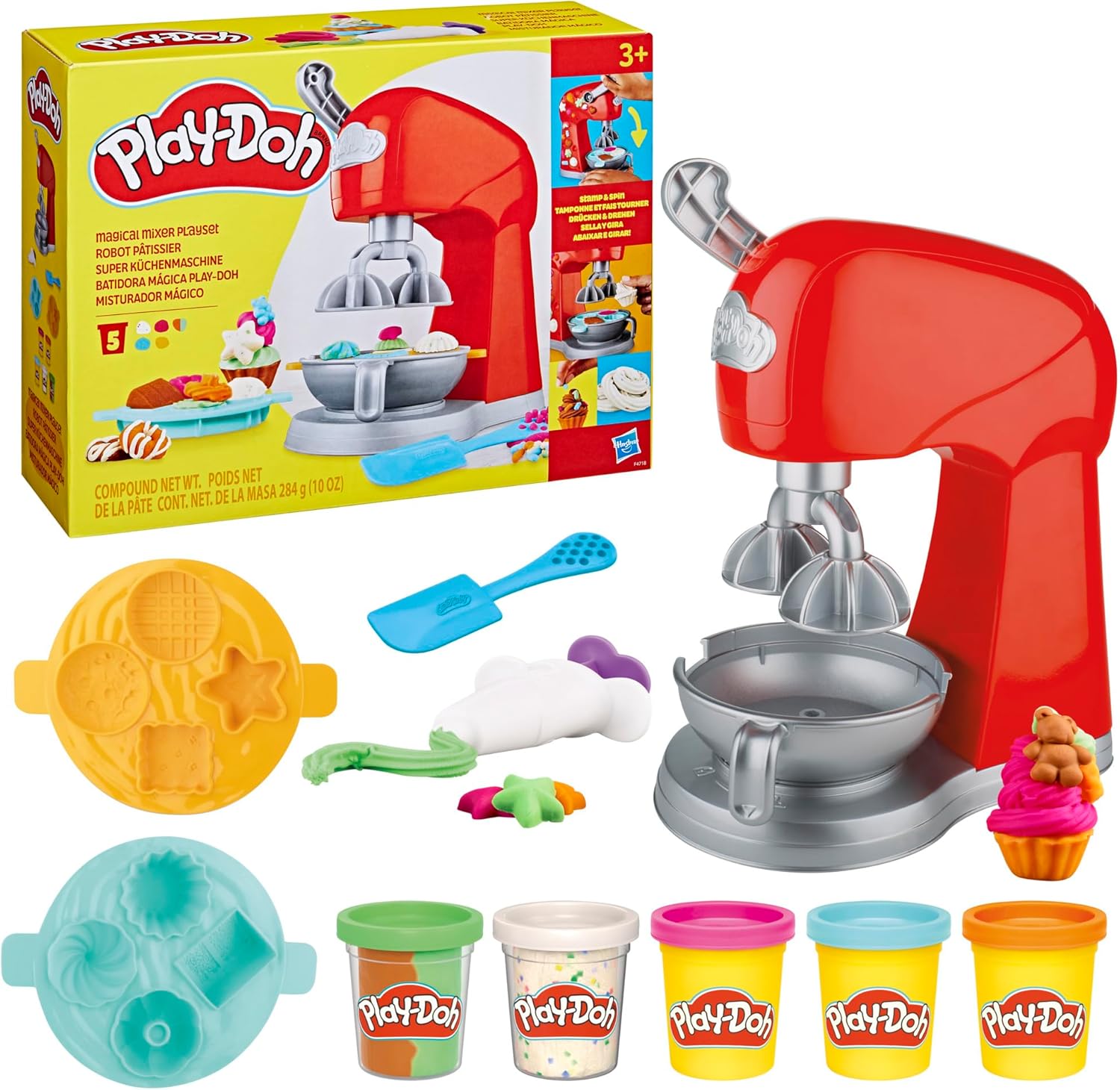 Play-Doh Kitchen Creations Magical Mixer Playset, Toy Mixer with Play Kitchen Accessories, Arts and Crafts for Kids 3 Years and Up