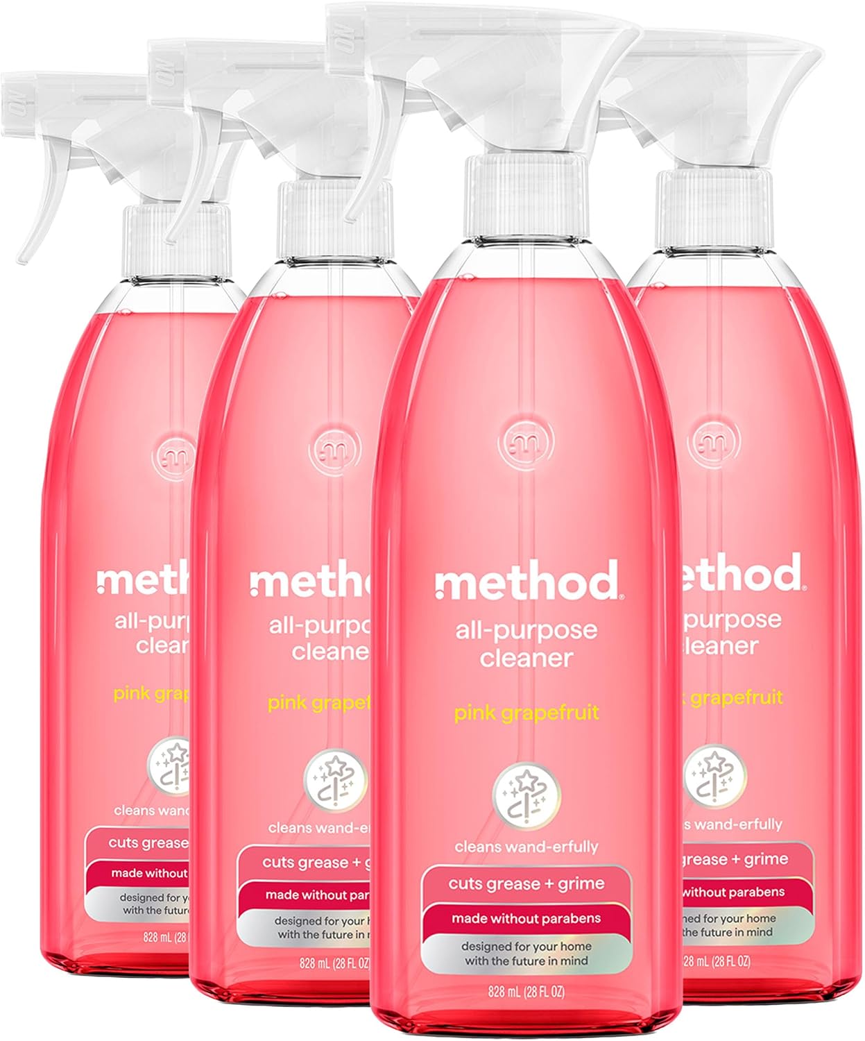 method All-Purpose Cleaner Spray, Pink Grapefruit , 28 fl oz, 4 pack