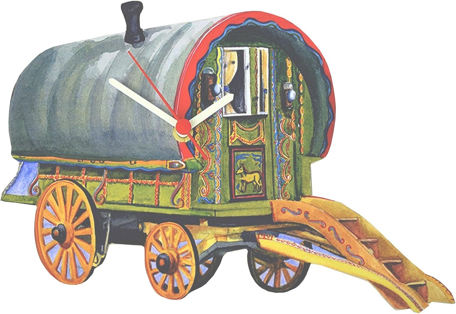 Romany Gypsy Caravan Wall Clock - WT22