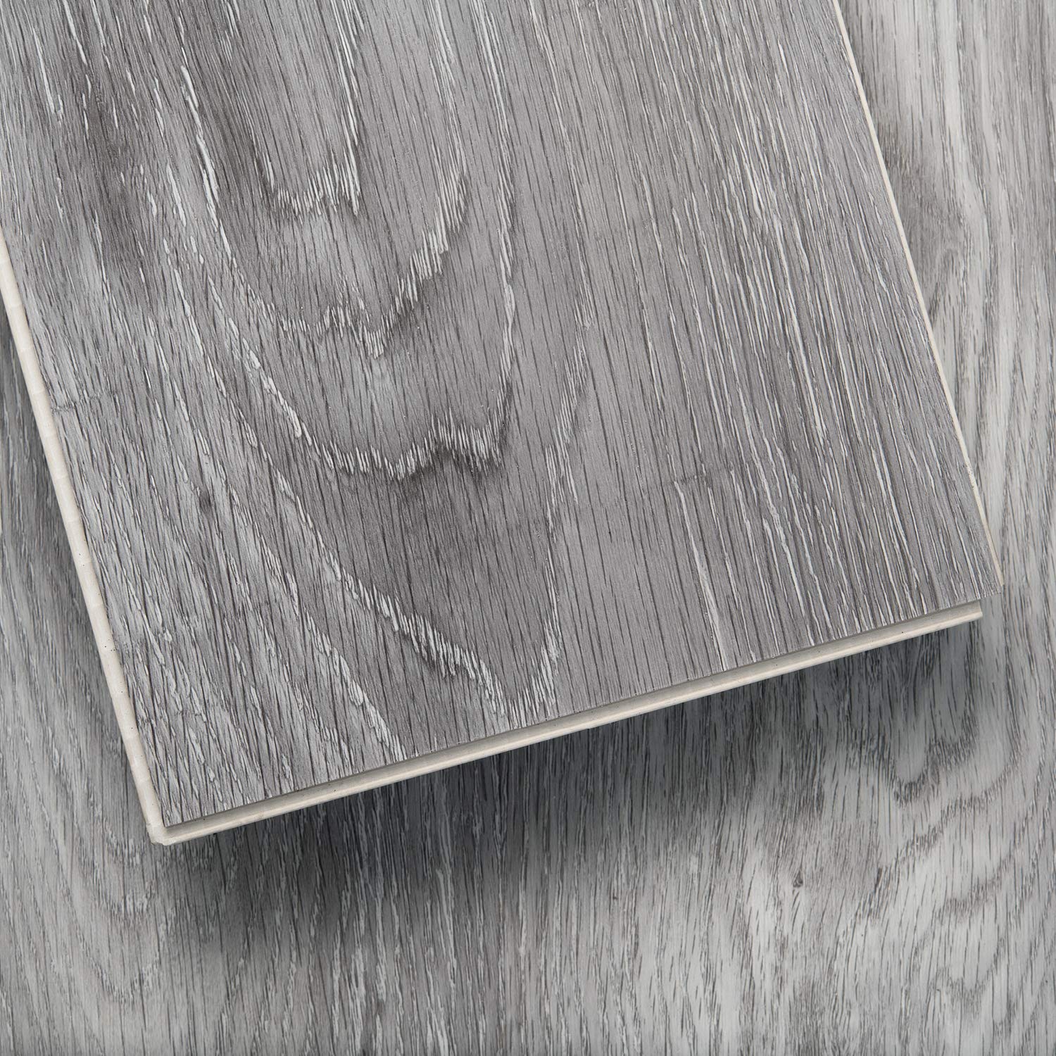 Lucida Surfaces Luxury Vinyl Flooring Tiles | Interlocking Flooring for DIY Installation | 10 Wood-Look Planks | MaxCore Ultra | 24.5 Sq. Feet (10 Planks, Andesite, 10)