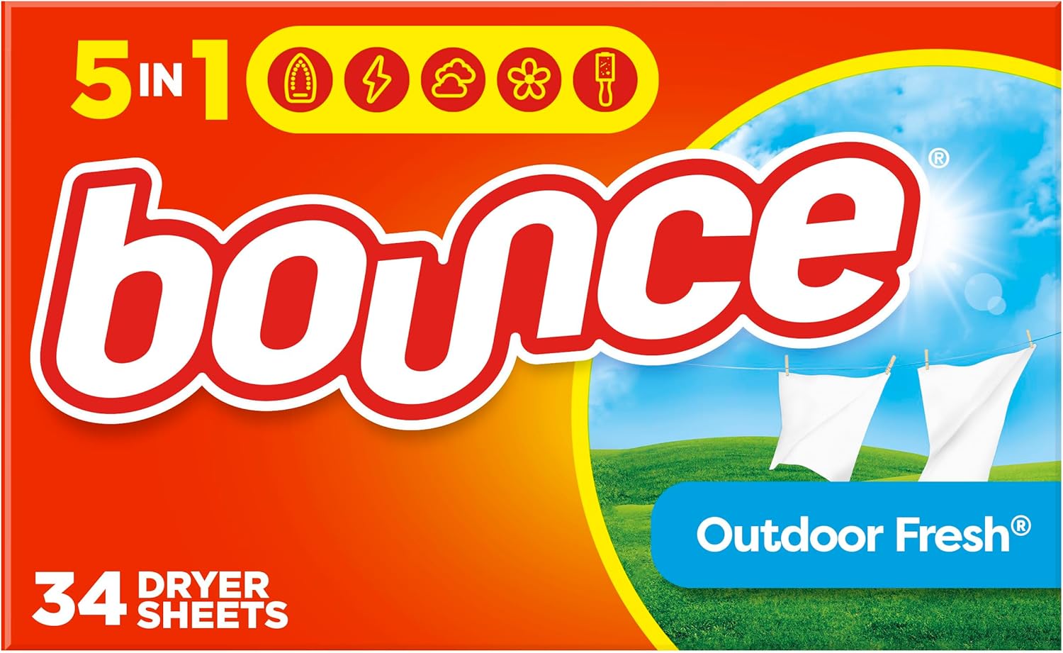 Bounce Outdoor Fresh Fabric Softener Sheets, 34 sheets by Bounce