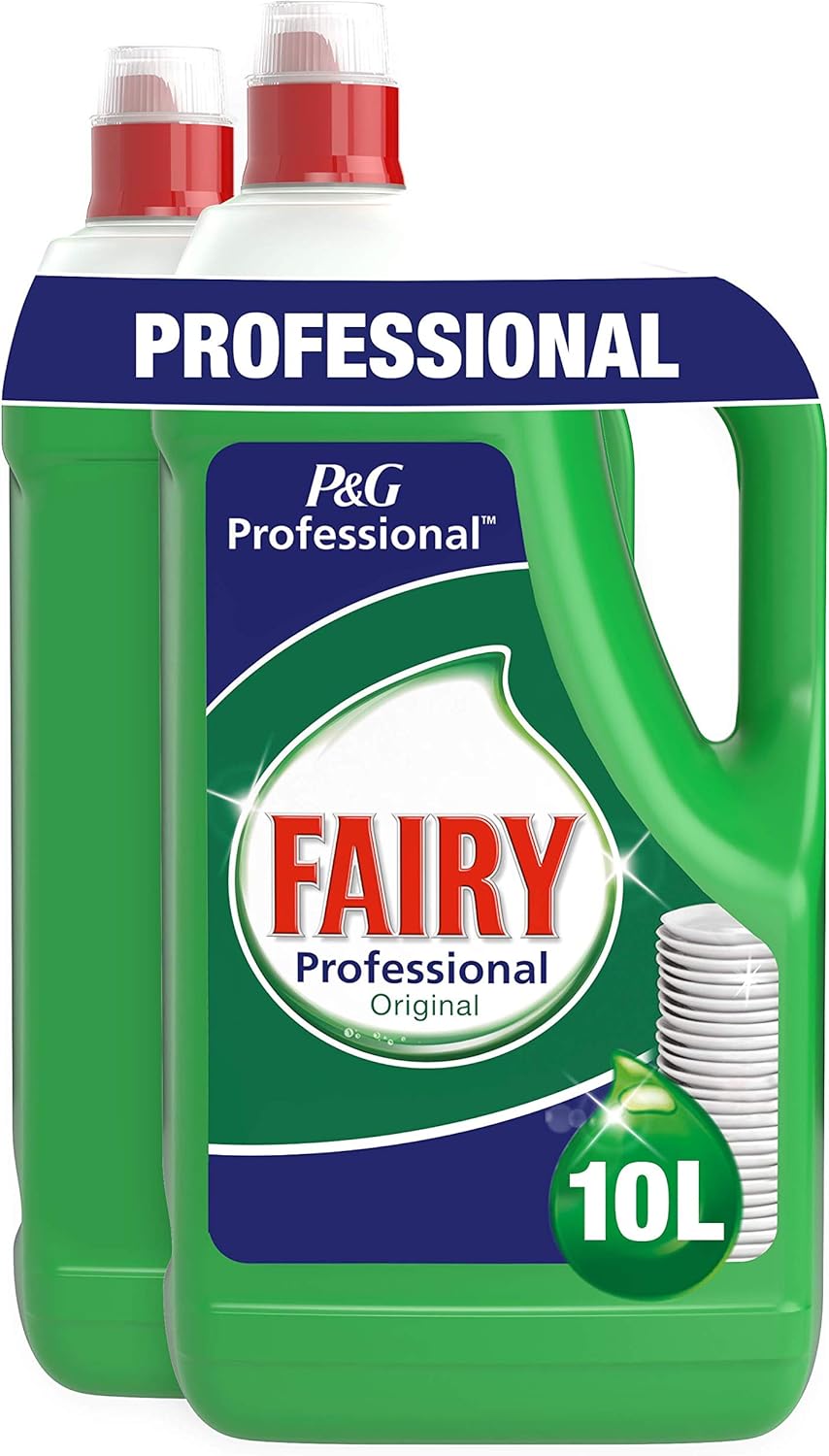 Fairy Original Hand Dish Washing Up Liquid, Pack of 2 X 5 L