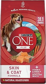 Purina ONE Natural, Sensitive Stomach Dry Dog Food, +Plus Skin & Coat Formula - 31.1 lb. Bag