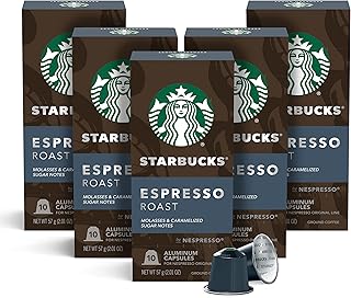 Starbucks by Nespresso Original Line Dark Roast Espresso, 50-count Espresso Pods
