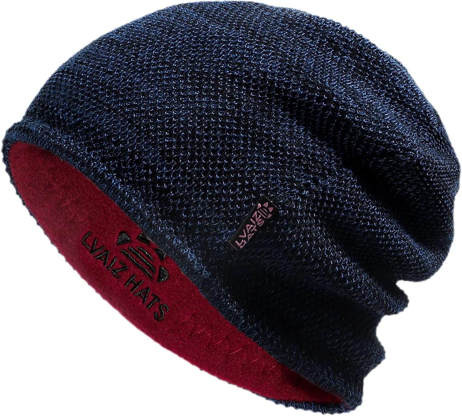 SHINCHIC Mens Winter Beanie Hat Warm Fleece Lined Skull Cap for Men Reversible Women Windproof Watch Hat Knit Warm Unisex Beanie