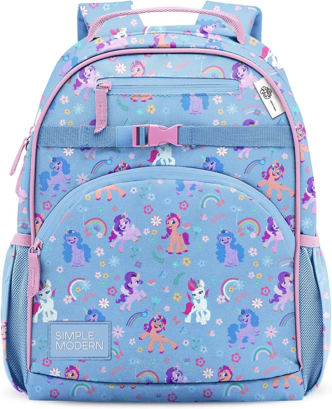 Simple Modern Medium My Little Pony Toddler Backpack for School Girls and Boys | Kindergarten Elementary Kids Backpack | Fletcher Collection | Kids - 15" tall | Garden of Rainbows
