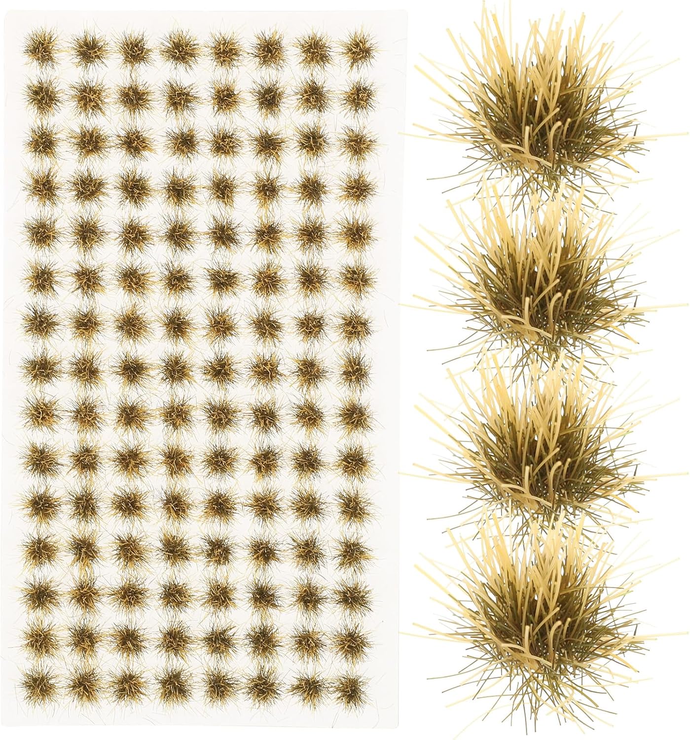 ibasenice 1 Box Miniature Grass Diorama Supplies Fake Flower Grass Tufts Mini Grass Tuft Static Scenery Model Miniature Flower Model Railway Grass Dollhouse Tuft Base Customer Service Resin