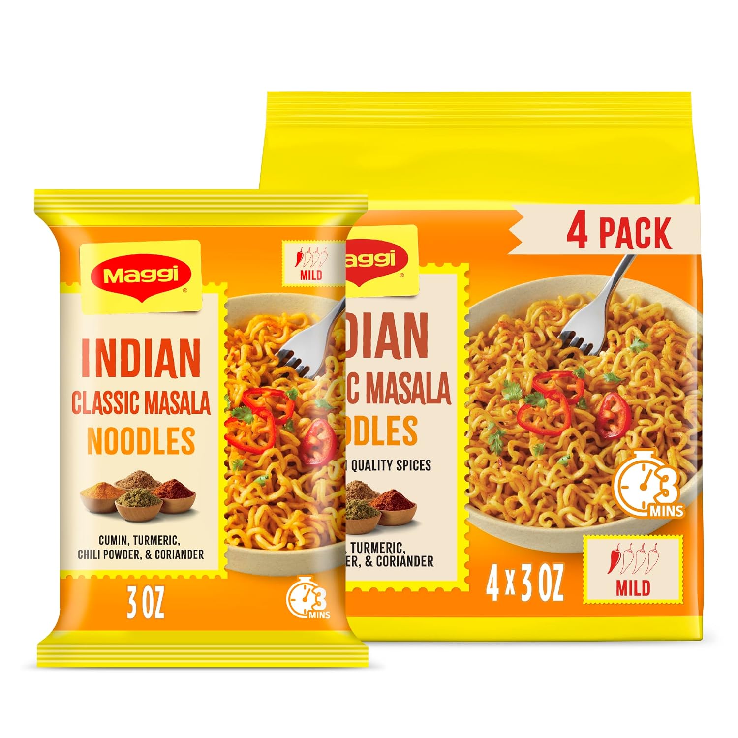 Maggi Indian Classic Masala Noodles 4-Pack