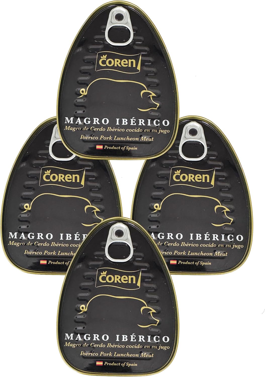 Coren Iberico Pork Luncheon Meat (MAGRO IBERICO) 200Gr (4 Pack, 800, gram)