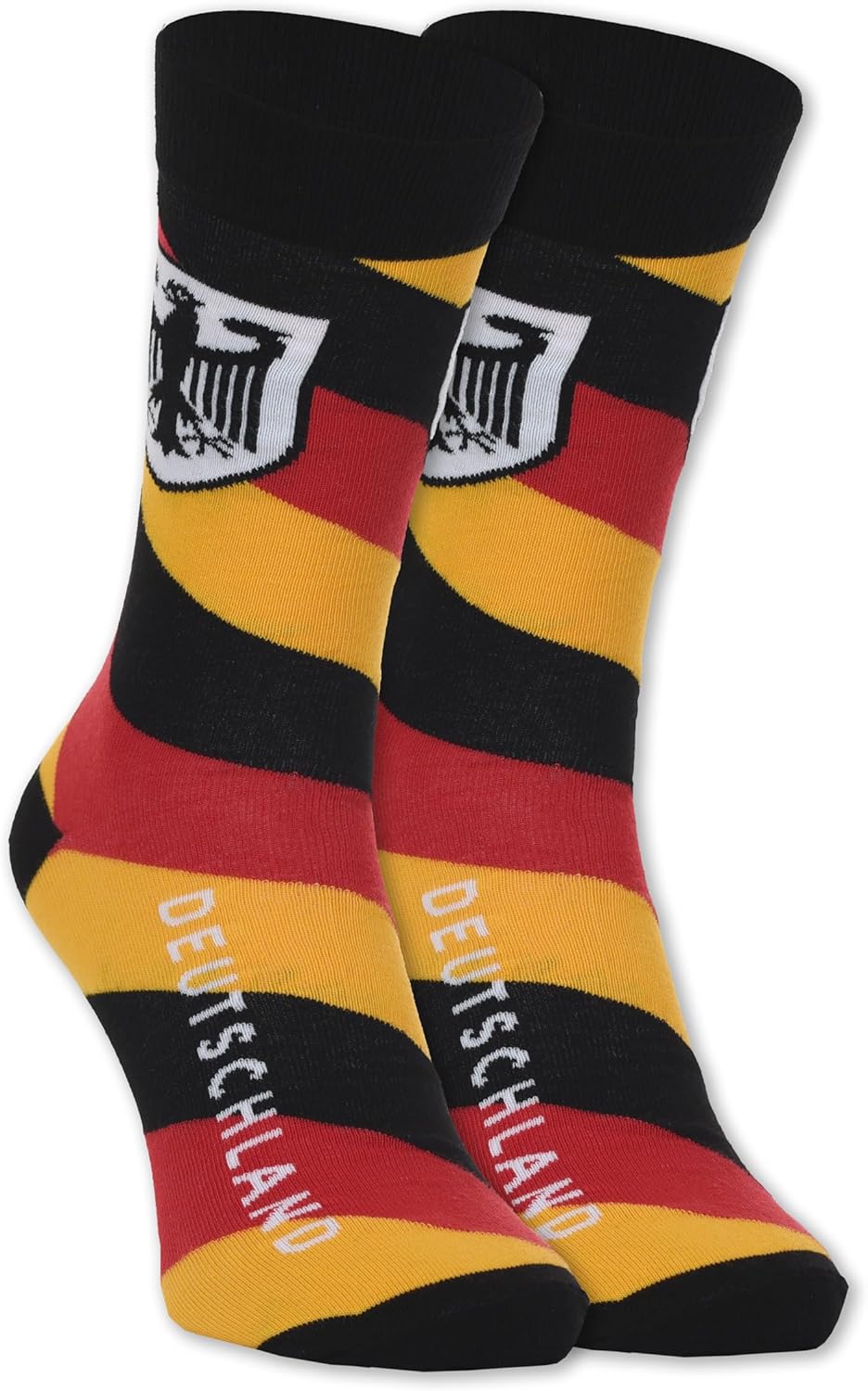 Country-Themed Socks, Large, Shoe Size 9-12 (Germany Tricolor)