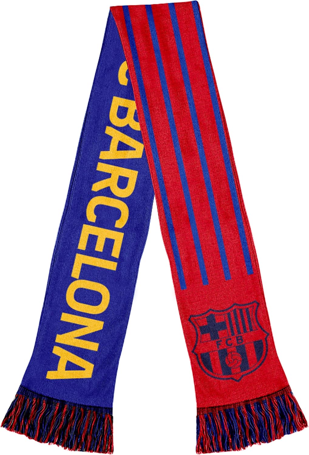 Icon Sports Officially Licensed FC Barcelona Soccer Scarf - Unisex Adult