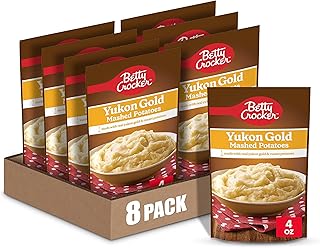 Betty Crocker Yukon Gold Mashed Potatoes, 4 ounces (Pack of 8)