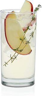 Libbey Tumbler Drinking Glass Sets, Durable Heavy Base Drinking Glasses, Lead-Free Tall Water Glasses Set, Sophisticated Beer Glasses Set of 8