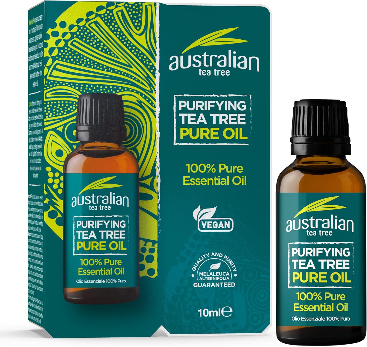 Australian Tea Tree Purifying Pure Oil, Tea Tree, 10 ml (Pack of 1)