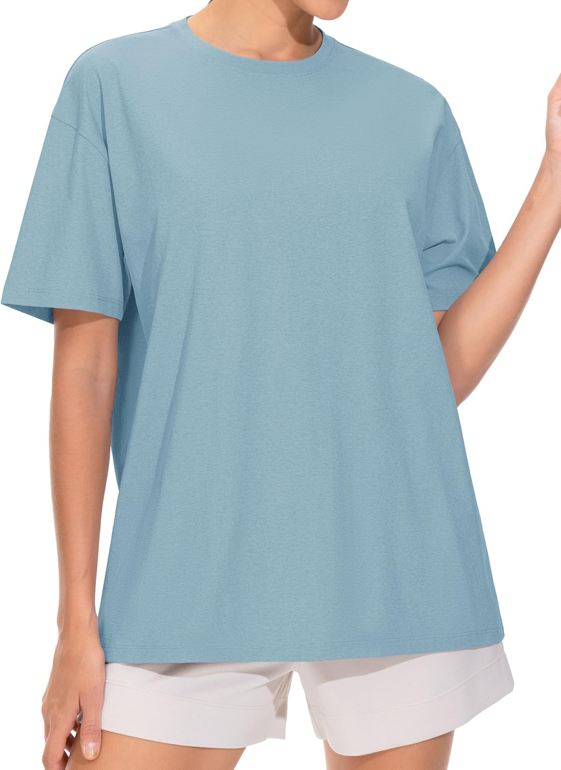 THE GYM PEOPLE Women's Oversized T Shirts Summer Casual Short Sleeve Tops Crewneck Loose Workout Basic Tees