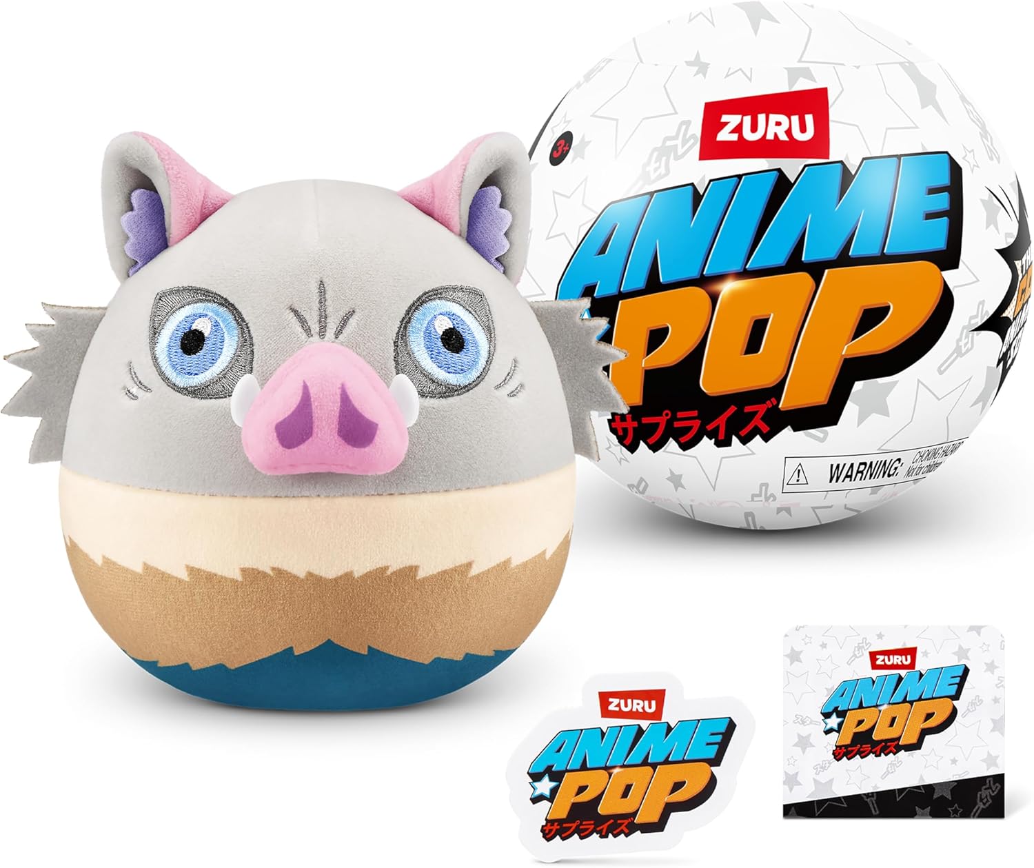 Series 1 5" Plush, Mystery Unbox Anime Characters, Naruto, Demon Slayer, Bleach and more by ZURU