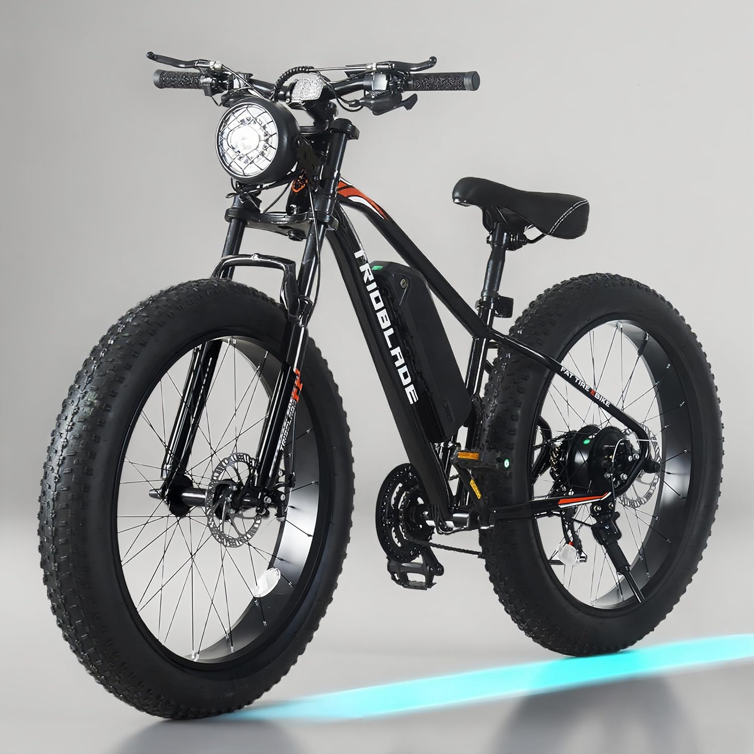 BSTSEL 26" Electric Bike Fat Tire Mountain E-bike for Adults with 36V 10.4Ah Removable Battery & 250 Powerful Motor, 21 Speed Bicycle with S866 LED Display for Men Women Commuter