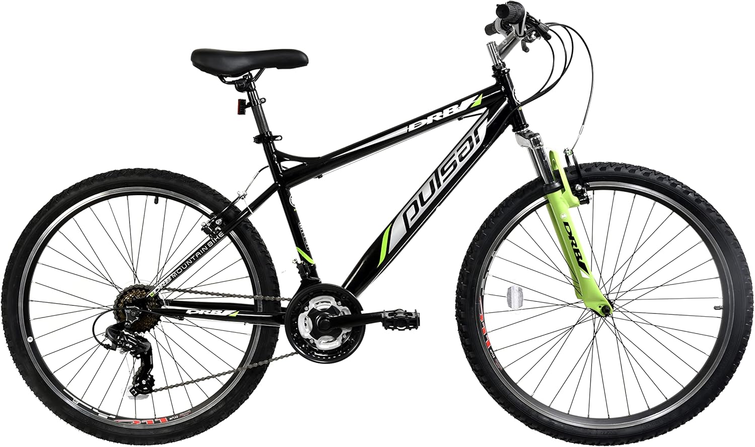 Dallingridge Pulsar Hardtail Mountain Bike, 26" Wheel - Black/Green
