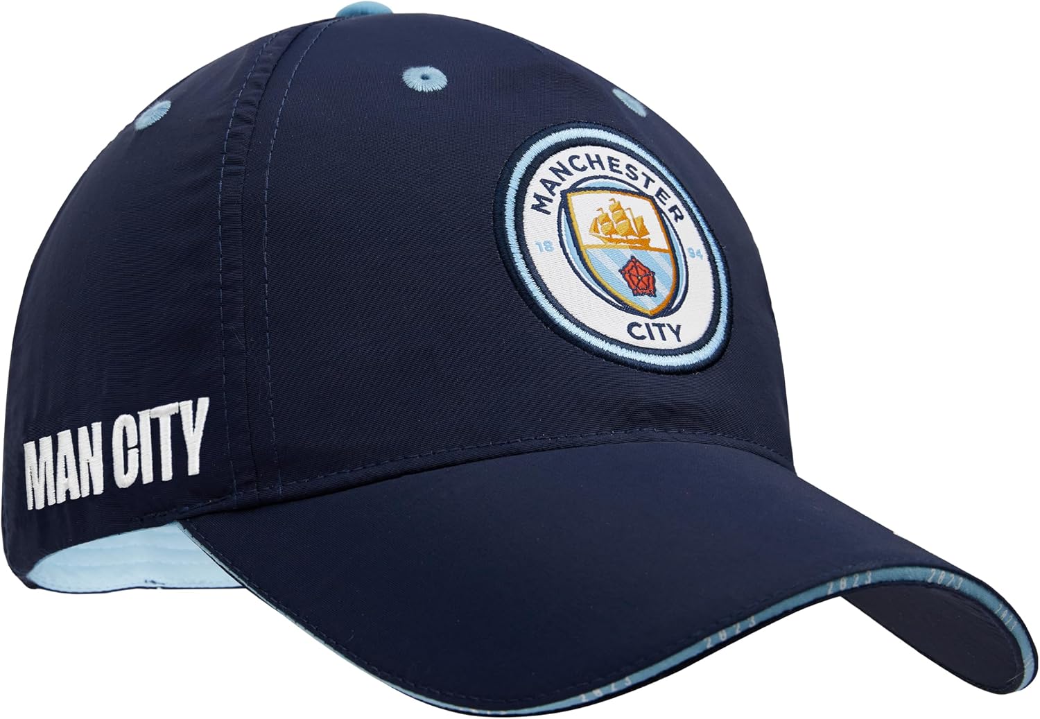 Manchester City F.C. Boys Baseball Cap Adjustable Strap Sun Hat Kids Teenagers Navy