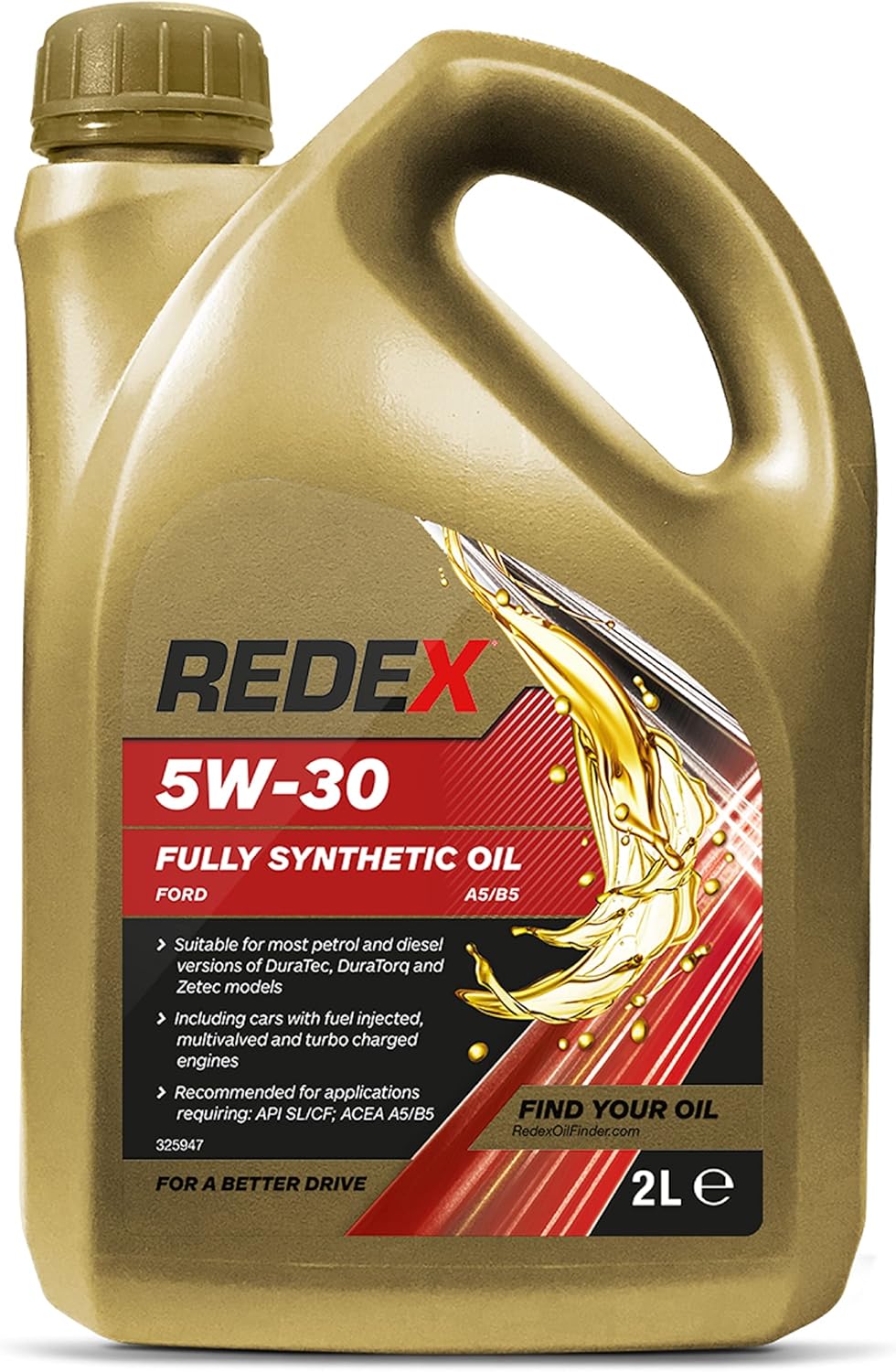 REDEX RMTN0006A 5w-30 Fully Synthetic Engine Oil for Ford, 2 Litre