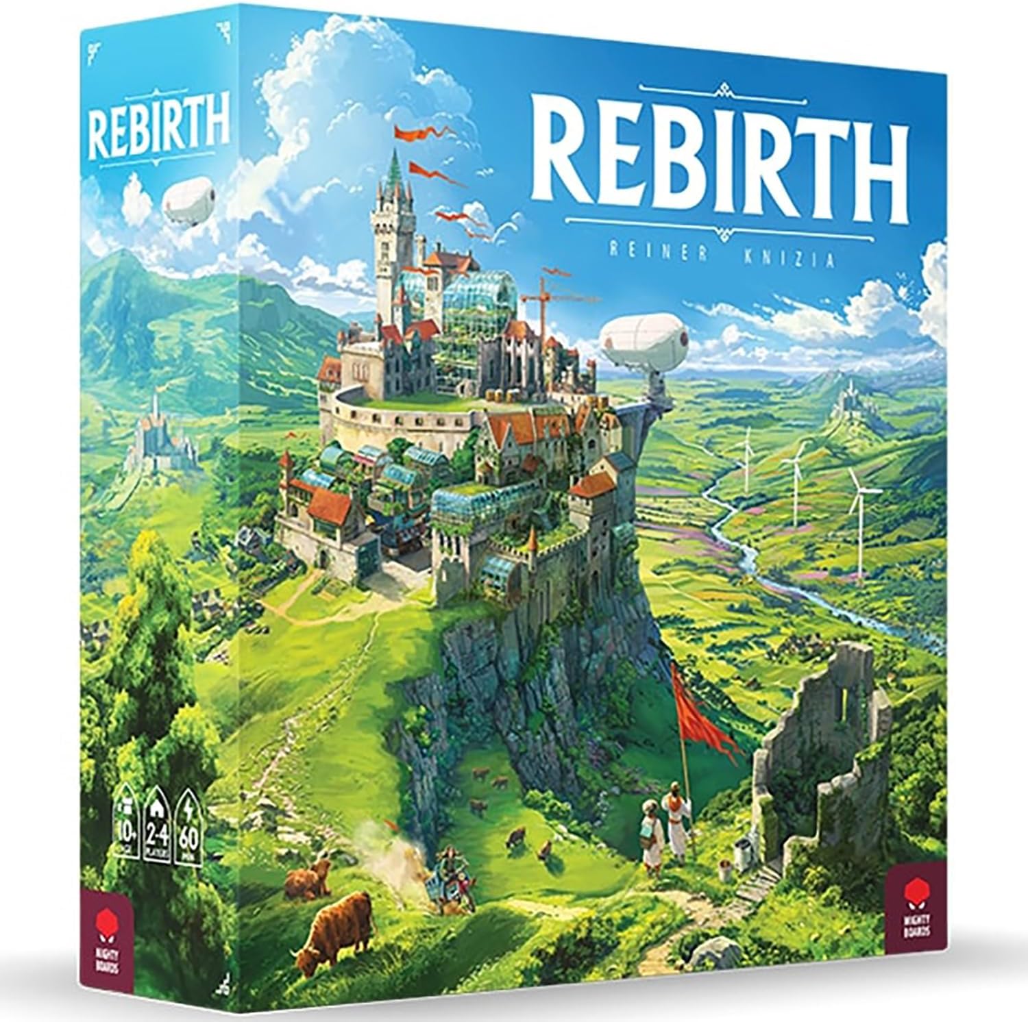 Rebirth - Tile Laying Board Game, Double-Sided Board Scotland-Ireland, Eurogame Set in A Lush & Hopeful Future, Age 10+, 2 to 4 Players