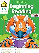 School Zone - Beginning Reading Workbook - 64 Pages, Ages 6 to 8, Grades 1 to 2, Beginning & Ending Sounds, Vowels, Sequencing, and More (School Zone I Know It!® Workbook Series)