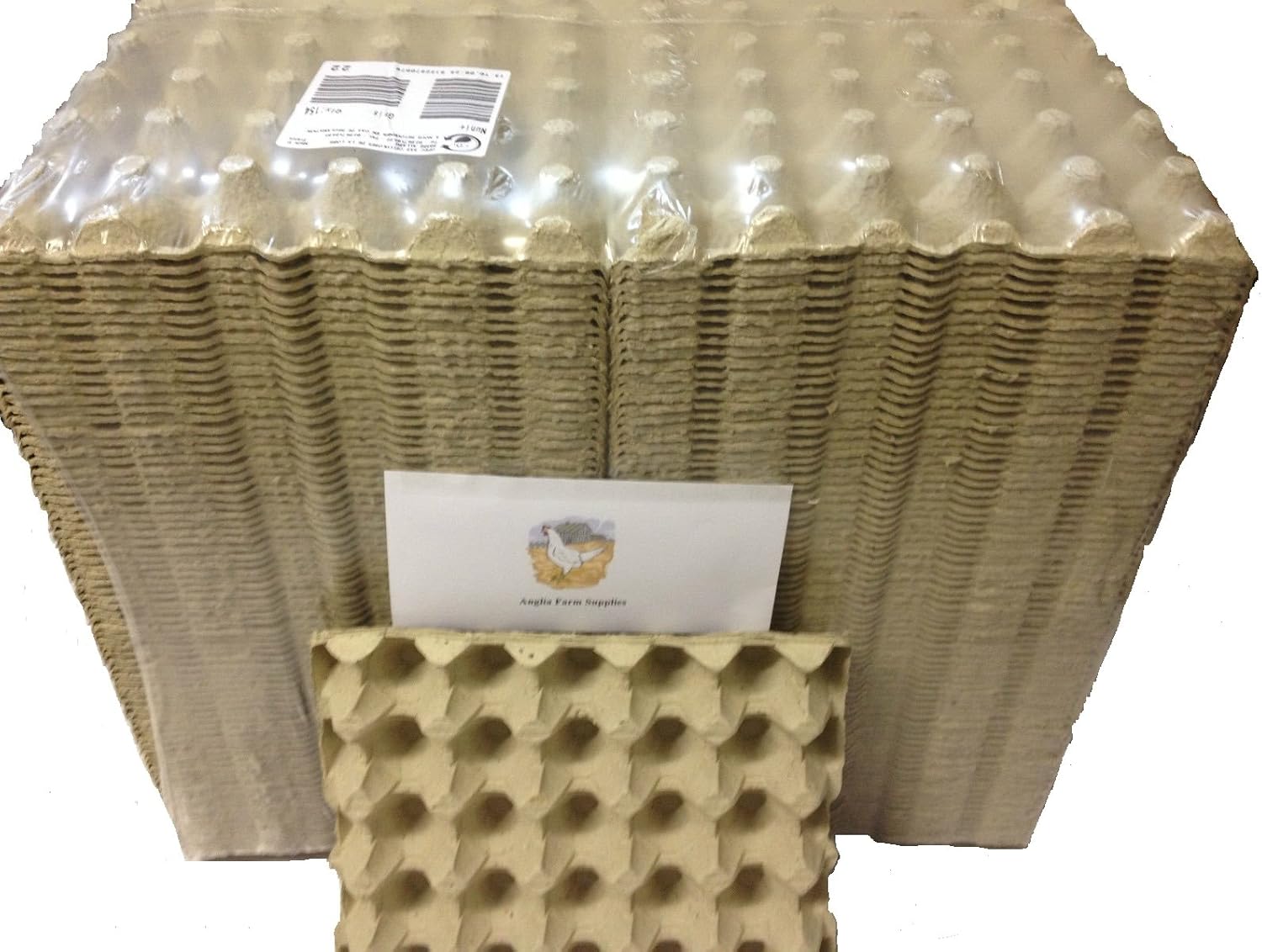 ANGLIA FARM SUPPLIES Egg trays large pack x 154 Cardboard Egg packaging (each trays holds 30 eggs)