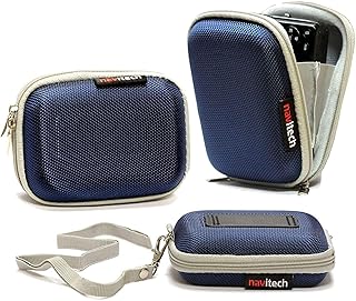 Navitech Blue Shockproof Camera Case Compatible With TEBNGIHNM 4K Compact Camera