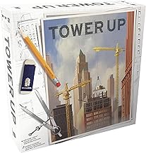 Tower Up - City Building Board Game, Competitive Strategy, Urban Construction Plannning, Family, Ages 8+, 2-4 Players, 30 Min