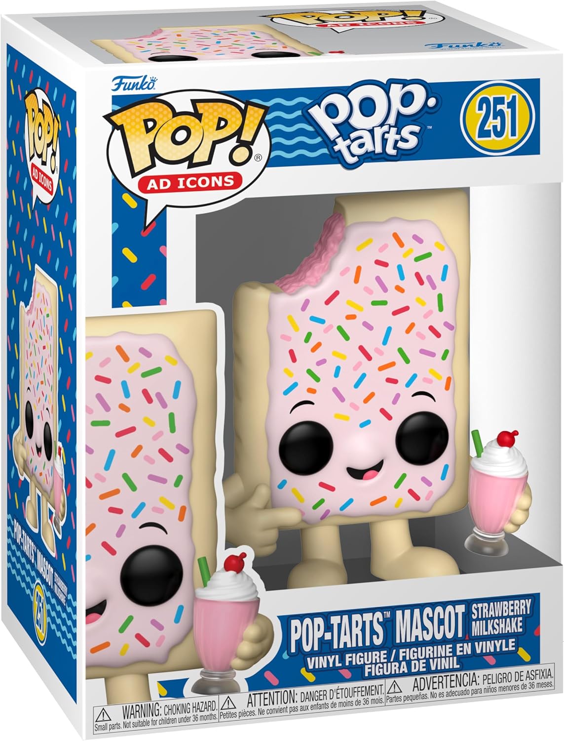 Funko Pop! AD Icons: Kelloggs - Pop!tarts - Strawberry Milkshake - Kellogg's - Collectable Vinyl Figure - Gift Idea - Official Merchandise - Toys for Kids & Adults - Ad Icons Fans