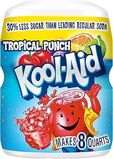 Kool-Aid Summer Blast Tropical Punch Flavored Powdered Drink Mix (19 oz Canister)