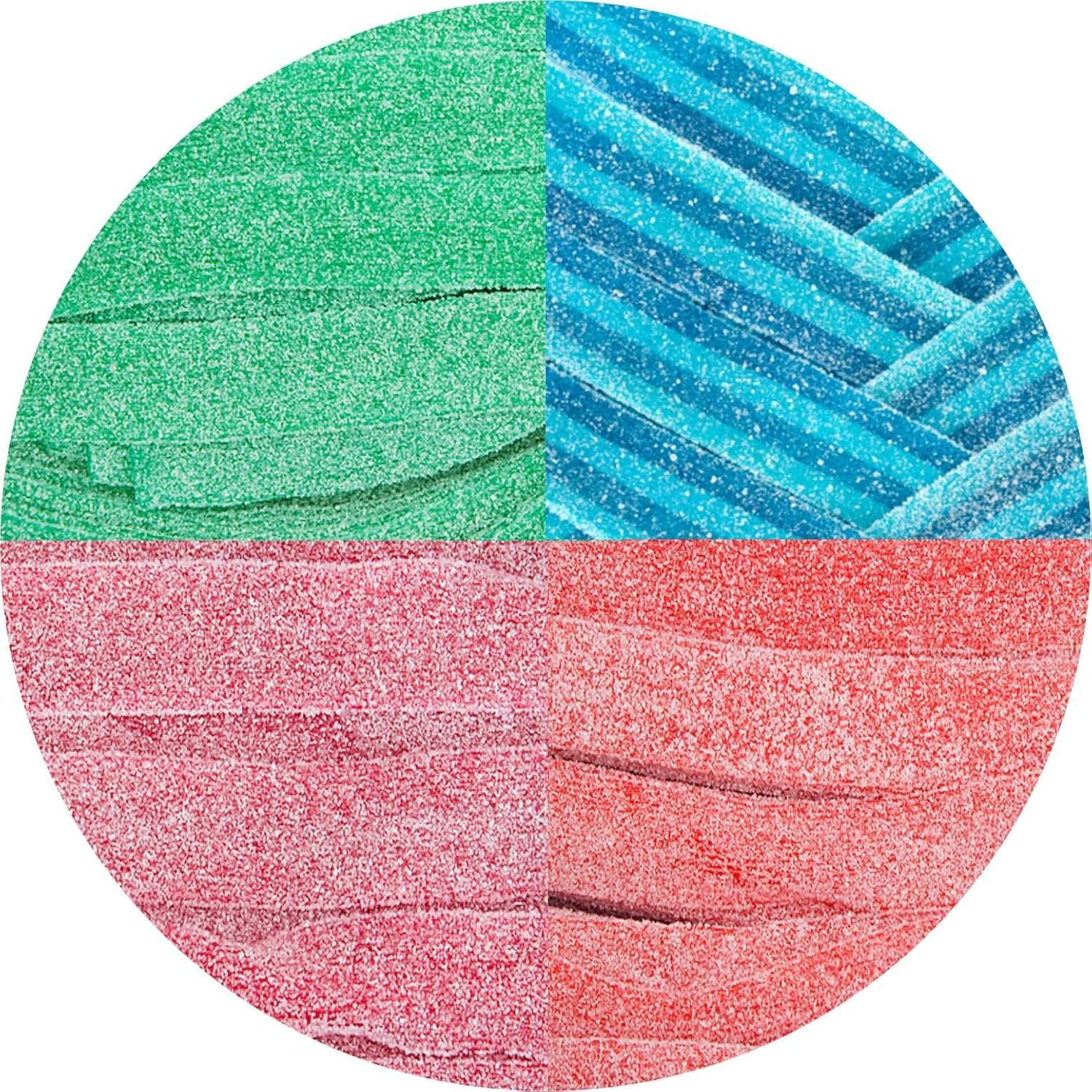 Smarty Stop Sour Every Flavor Mixed Gummy Belts Candy 1 Pound (Assorted)