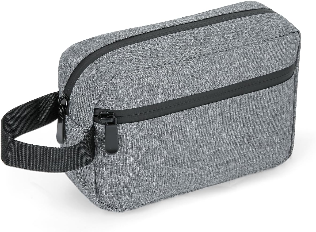 XQXA Travel Toiletry Bag for Men, Hanging Dopp Kit Travel Bag for Men Women, Mens Travel Bag Shaving Bag for Toiletries Accessories (Grey)