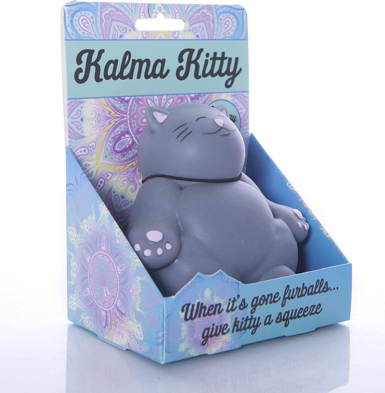 Boxer Gifts Kalma Kitty Squishy Toy Stress Relief - Helps With Anxiety – Office Desk Toy - Birthday Christmas Secret Santa Stocking Filler Gift for Cat Lovers